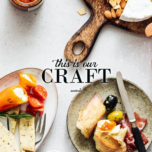 Craft magazine thumbnail showing plated snacks with olives, prosciutto, cheese and vegetables.