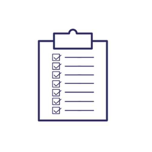 checklist line icon