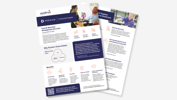 Preview of the Premier and Sodexo partnership overview document.