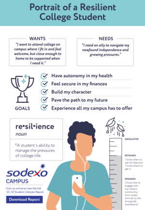 portrait of a resilient college poster