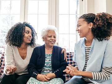 3 women smiling