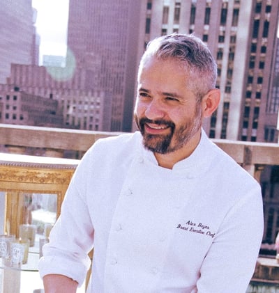 White man with chef uniform