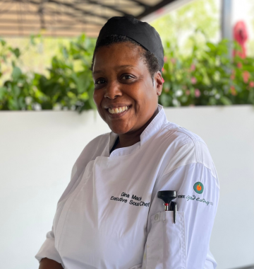 chef woman smiling