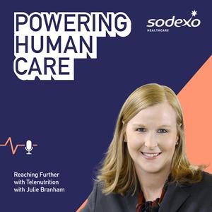 Powering human care podcast blond woman smiling