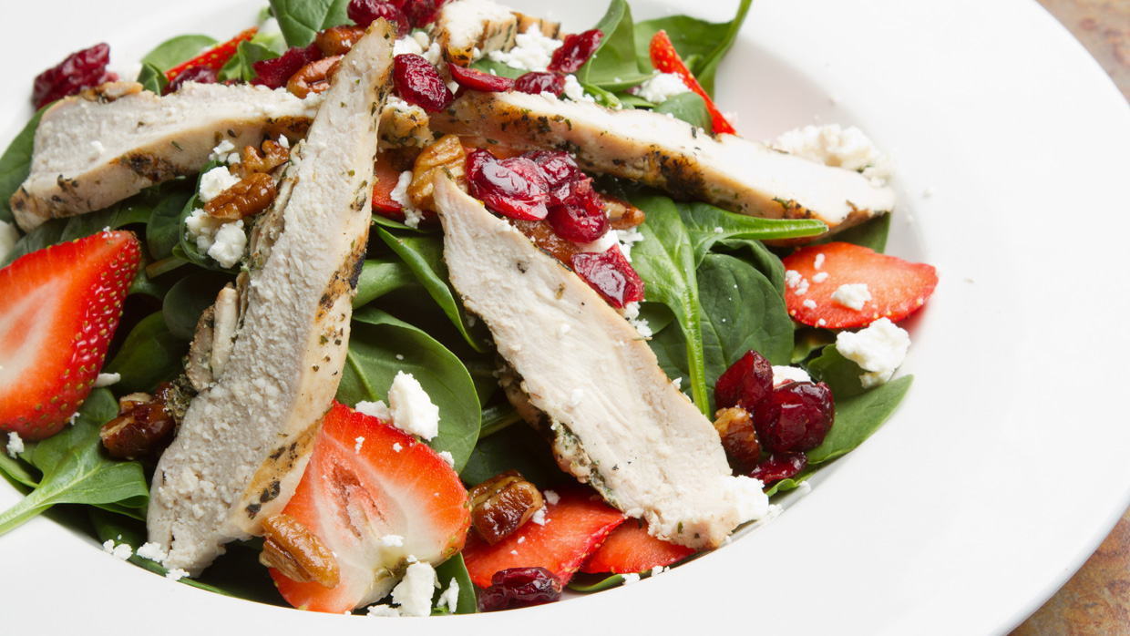 plate of food with salad