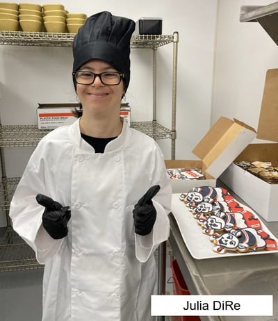 chef woman thumbs up