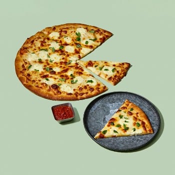 One & All artisan pizza featuring a signature recipe.
