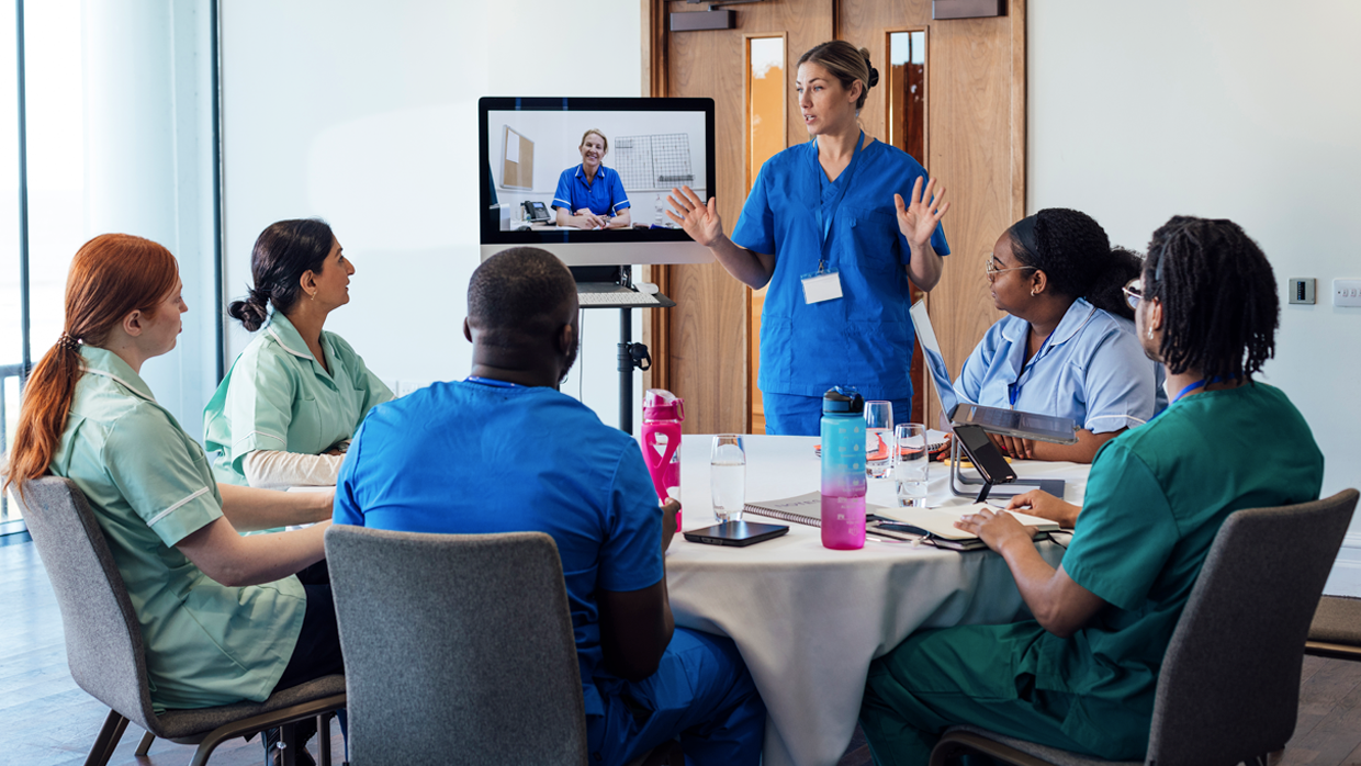 a doctor meeting