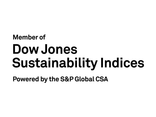 Dow Jones Sustainability World Index graphic.