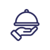 World-class catering and dining services icon.