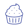 cupcake line icon