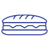 sandwich line icon