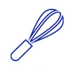 kitchen manual mixer line icon