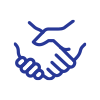 handshake line icon