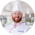 Headshot of Sam Blackburn, Director of Culinary Development at Sodexo.