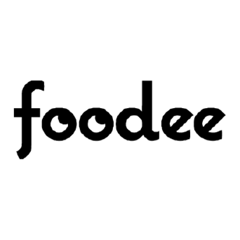 Foodee logo with bold black typography