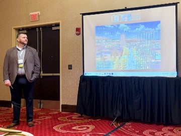 BUDS Campus Executive Chef Charlie Williams leading a presentation. 
