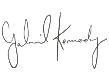 Handwritten signature of Chef Gabe Kennedy.