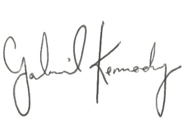 Handwritten signature of Chef Gabe Kennedy.