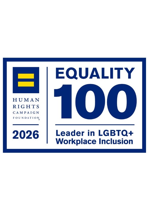 Badge showing Sodexo is a Human Rights Campaign Foundation leader in equality