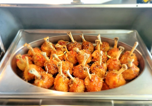 U of Michigan sweet chili chicken lollipop 1