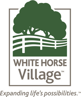 White Horse Village logo with the tagline Expanding life's possibilities
