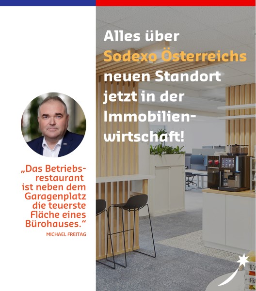 Plakat mit Portrait Michael Freitag und Zitat zu Immobilienwirtschaft