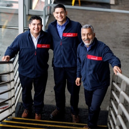 Sodexo Mitarbeiter welche im Team arbeiten