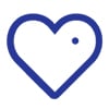 Sodexo-Icon blaues Herz