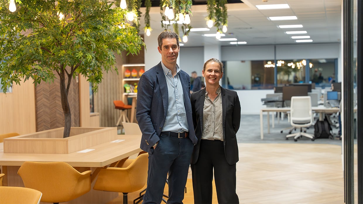 Caroline Soladie y Mario Muñoz