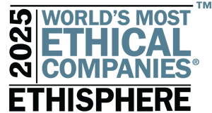 Logotipo del reconocimiento de Ethisphere 2025