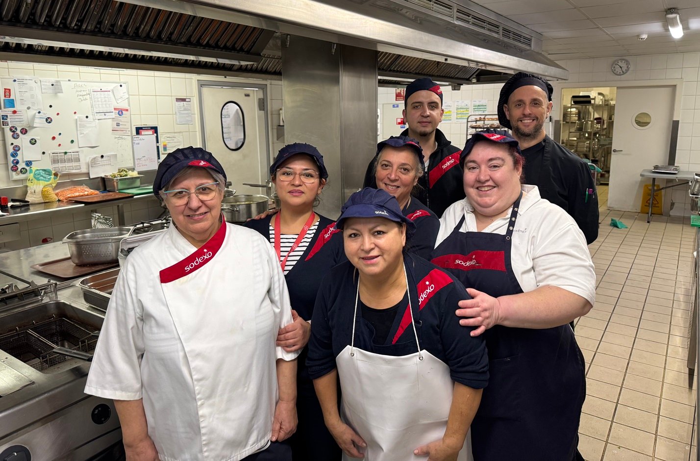 Equipo de cocina de Sodexo
