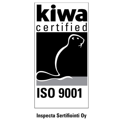 Kiwa-sertifioinnin merkintä.