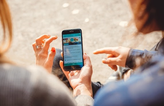 application sur smartphone