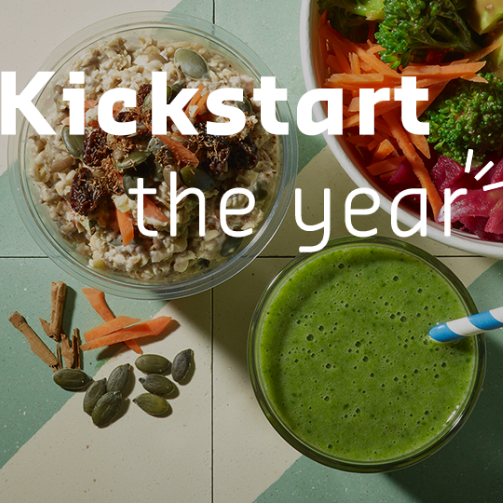 Kickstart the year image of healthy and nutritional food