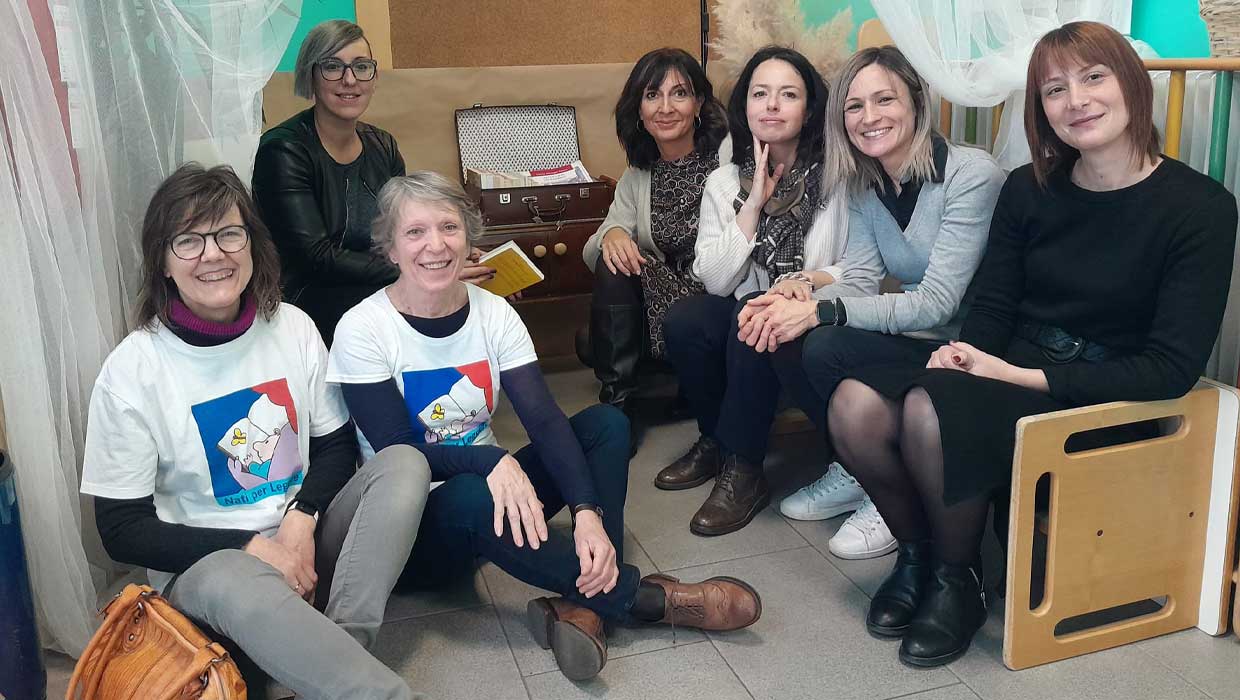 Le maestre del nido di San Daniele del Friuli fiere di partecipare all'iniziativa "La Galleria del Libro"