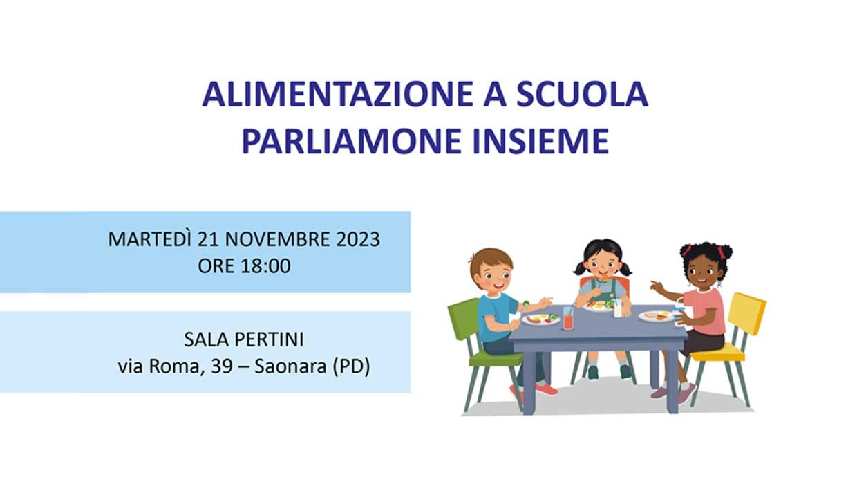 "Alimentazione a scuola parliamone insieme", l'iniziativa di Sodexo a Saonara dedicata alla sana alimentazione