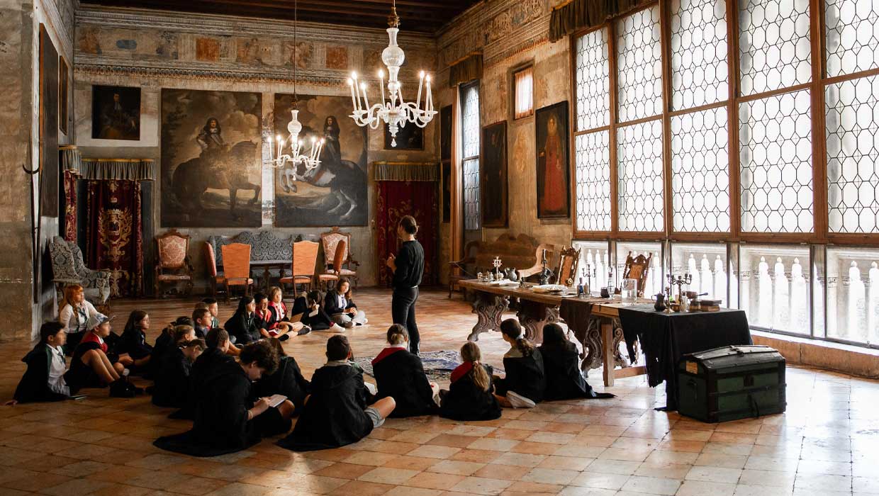 I bambini studiano magia italiana al Castello di Thiene grazie a Sodexo Italia