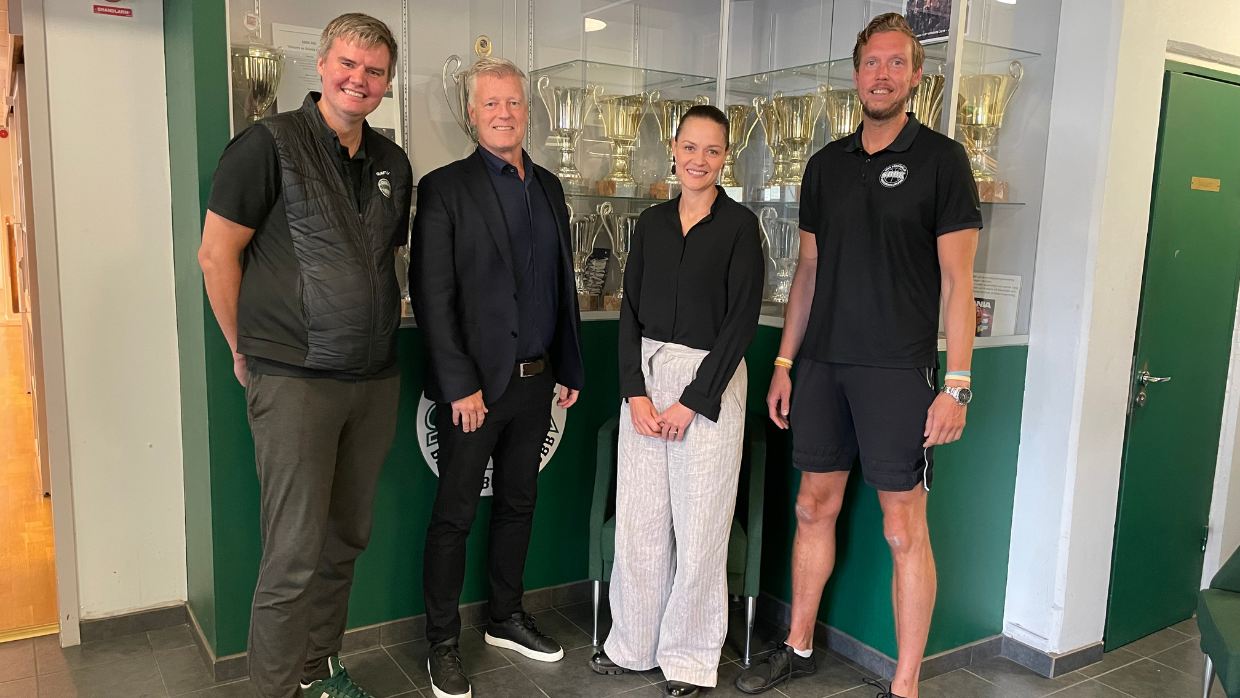 Gruppbild med Aners Jeanssen, Elin Westin, Peter Mellin och Alexander Wikner