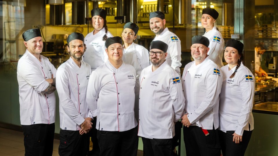 Gruppbild på Sodexo Culinary Team Sweden under Pascal Barbots masterclass i oktober 2026