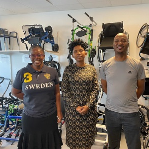 Hälsovårdsministeriet i Botswana besökte Hjälpmedelsservice