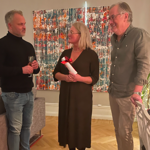 Överlämning av julgåva till Matakuten 2024