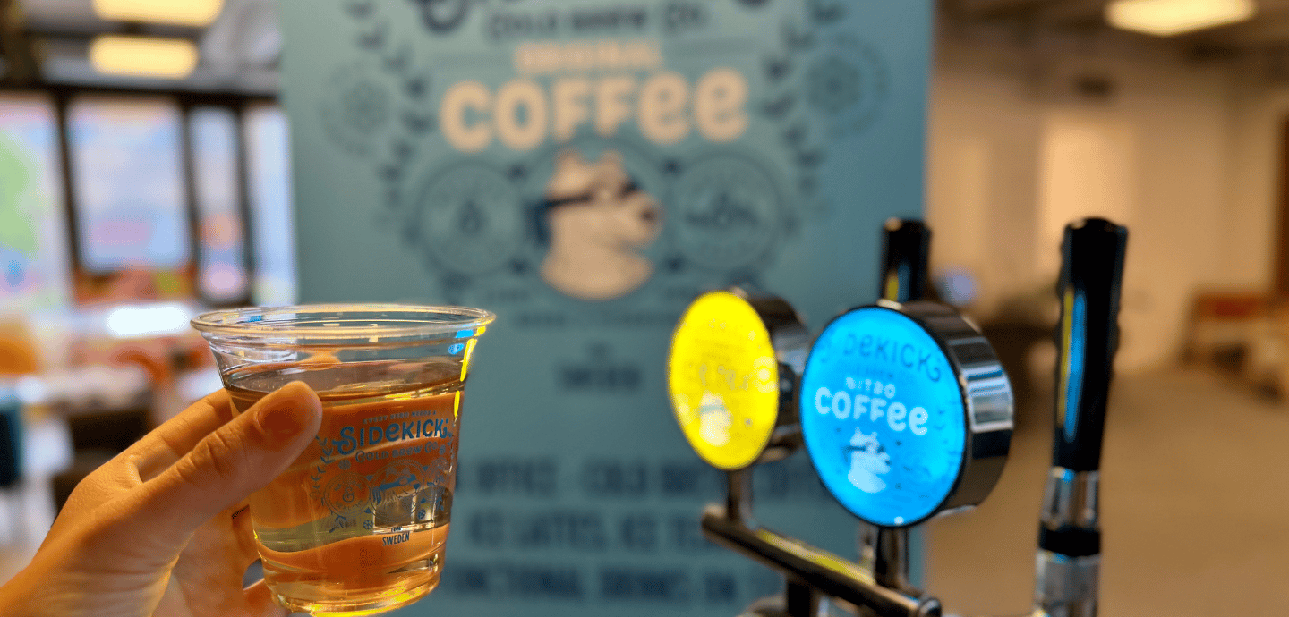 Sodexo erbjuder svala drycker i samarbete med Enköpingsbaserade bryggeriet Sidekick Cold Brew