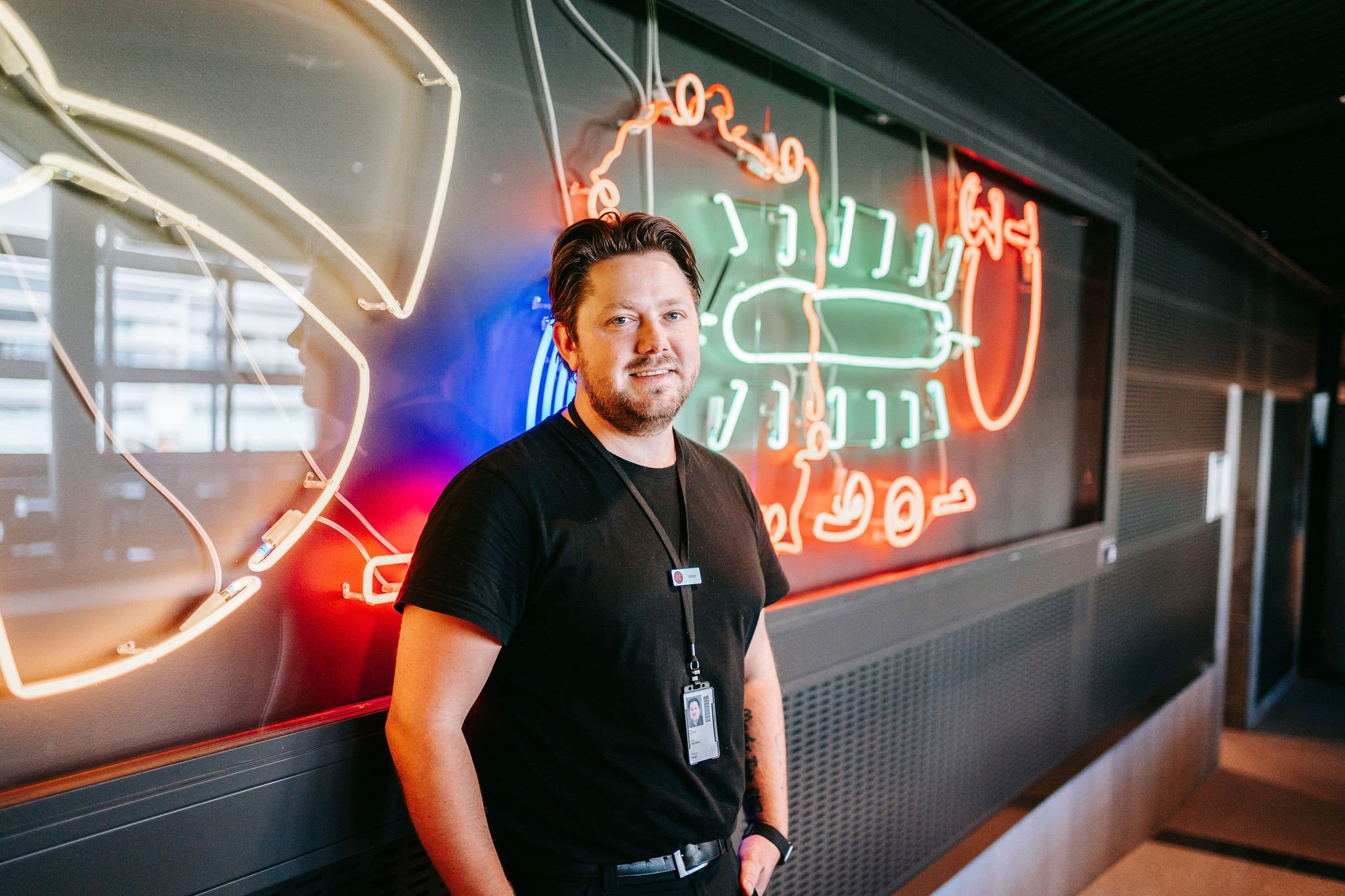Victor Graffman Food & Beverage Manager fotograferad vid Restaurang Galleri Curie