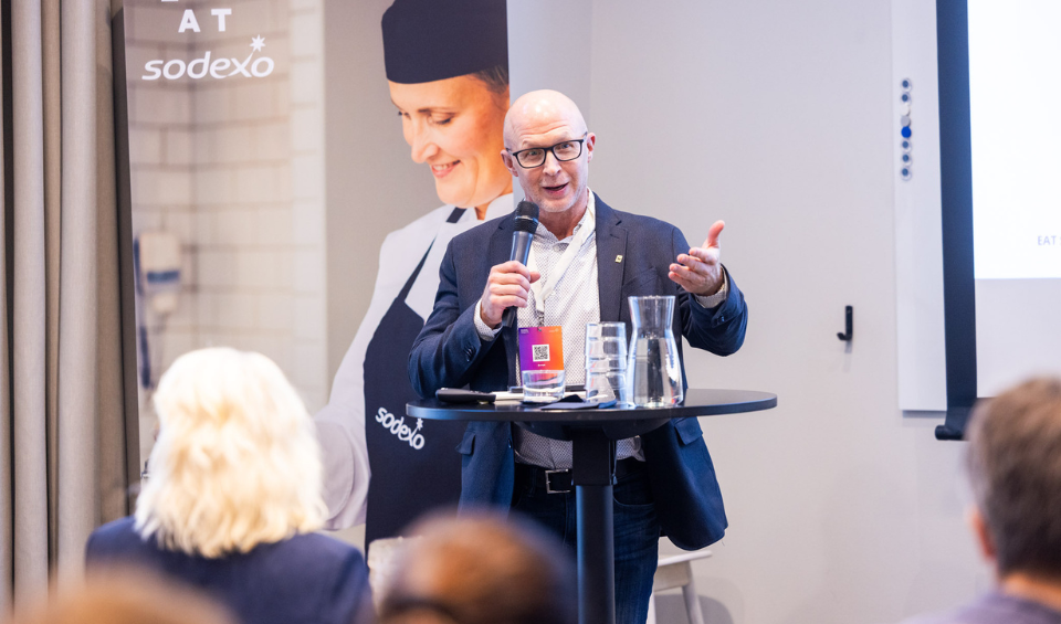 Brent Loken på Sodexos sidoevent på Stockholm Food Forum oktober 2025