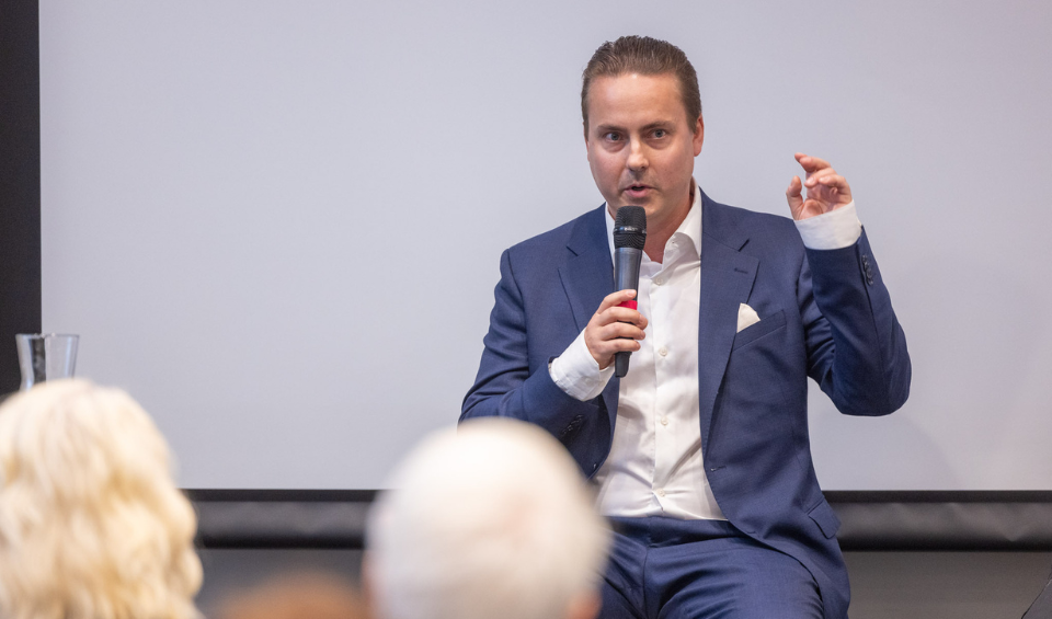 Gustav Schultz på Sodexos sidoevent på Stockholm Food Forum 2025