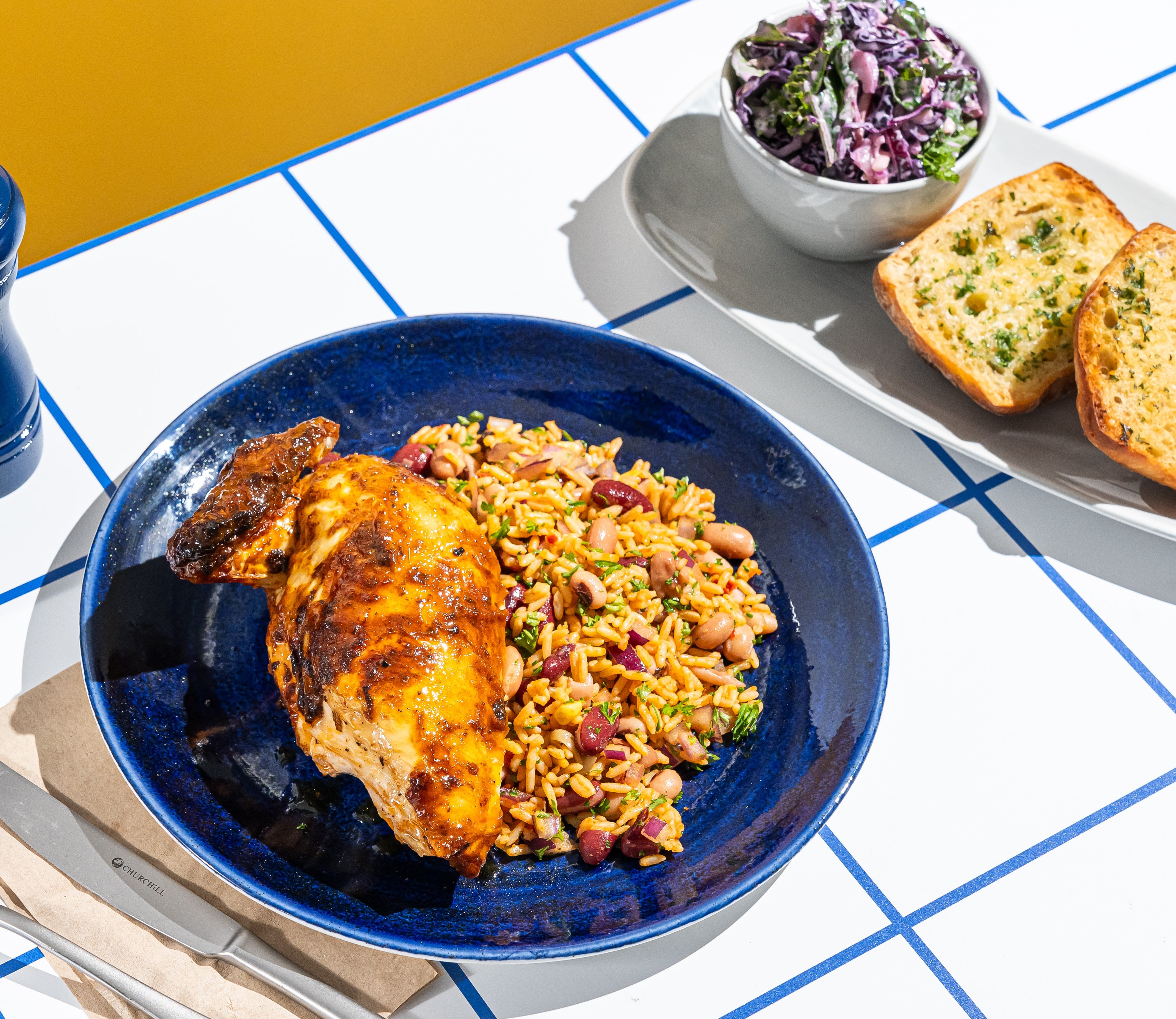 grilled peri peri spiced chicken with portuguese rice -1