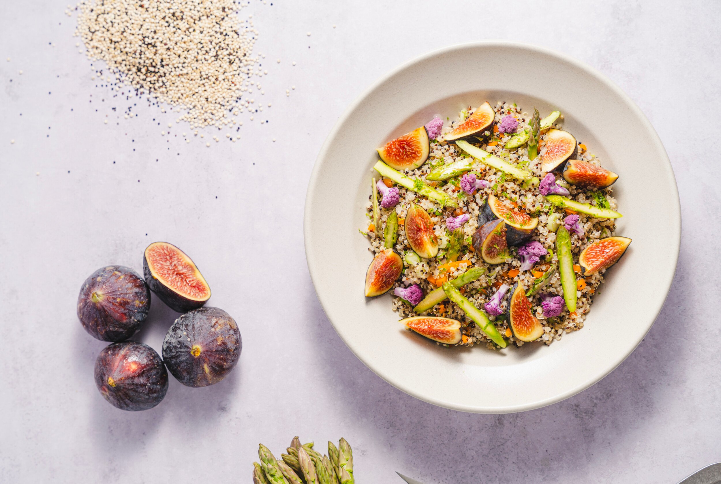 digital_m_Quinoa Salad with Asparagus, Figs and Purple Cauliflower 1