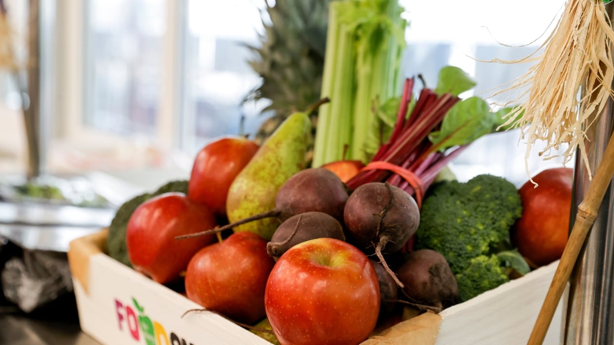 a basket of fruits