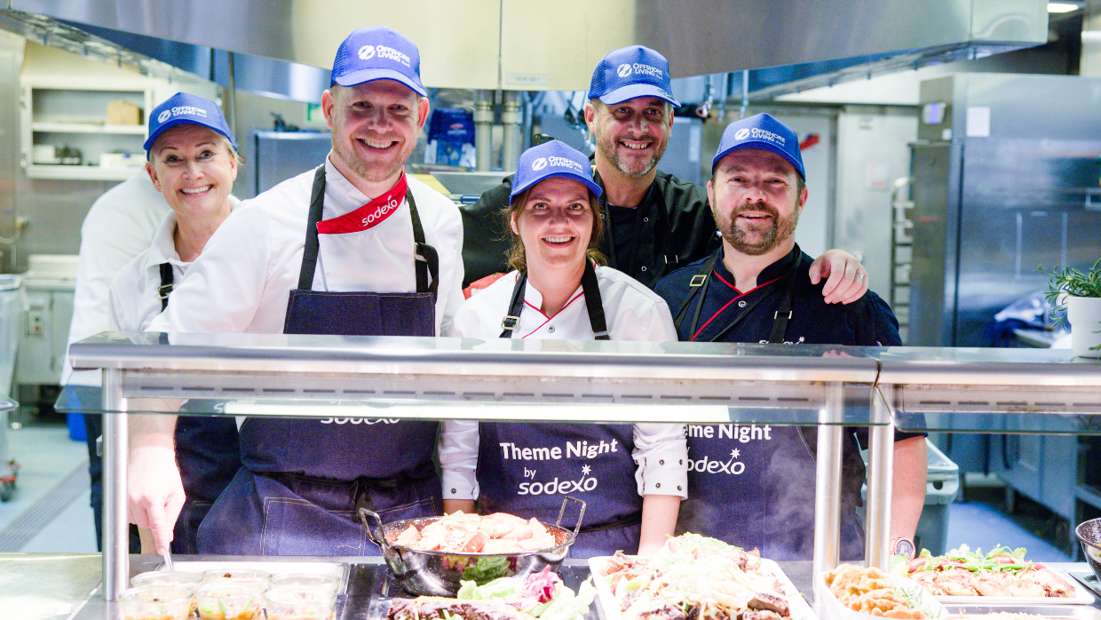 a group of sodexo workers